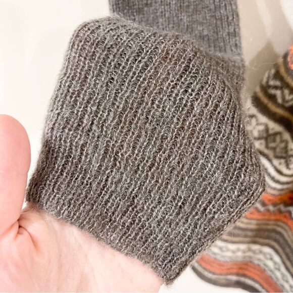 Splendid Cardigan with Belt Patterned Gray and Orange Women's Sweater size S - Picture 4 of 7